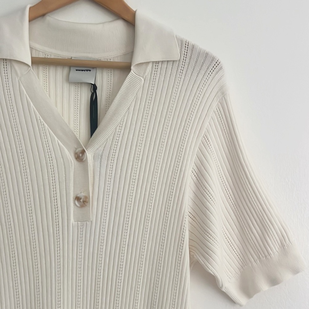 SOLD Varley Andrea Knit Maxi Dress White NWT - Picture 8 of 14